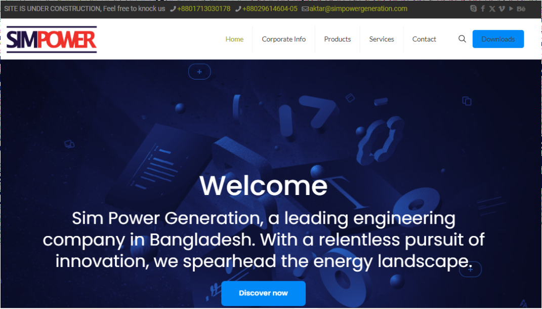 project for simpower https://simpowergeneration.com/